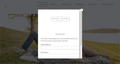 Desktop Screenshot of fayesevelphotography.com